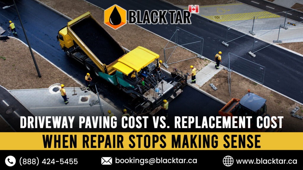 Driveway Paving Cost vs. Replacement Cost When Repair Stops Making Sense.
