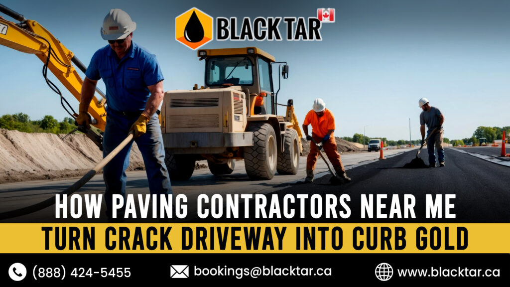 How Paving Contractors Near Me Turn Crack Driveway into Curb Gold