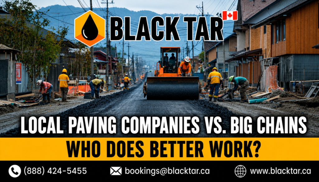 Local vs Big Chain Paving Companies for Driveways