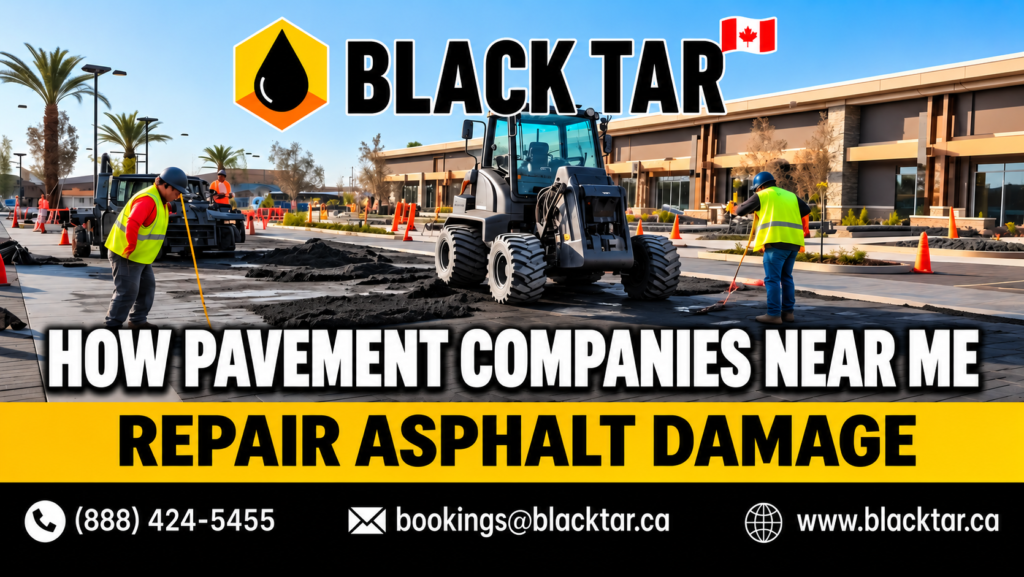 How Pavement Companies Near Me Repair Asphalt Damage